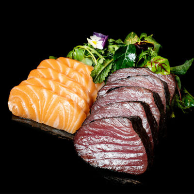 Lachs Thunfisch Sashimi (5 Teile)